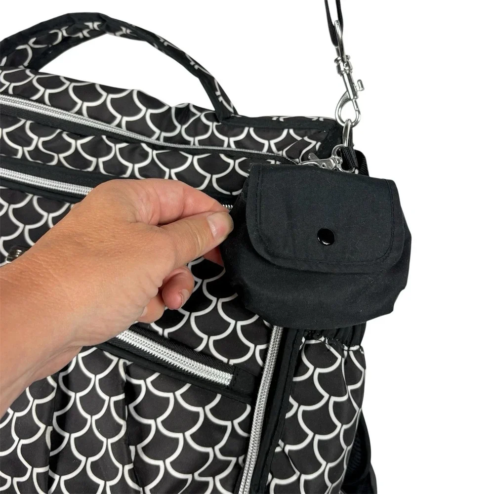 Bananafish Studio Backpack Diaper Bag Black Triple Go Duffle Adjustable Straps